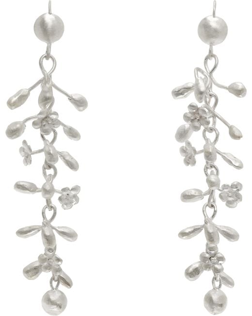 Rier White Zoé Mohm Medium Earrings