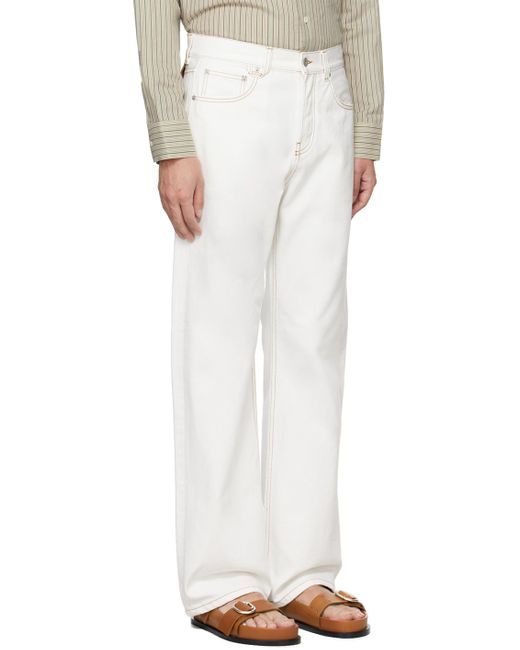 Jacquemus Off-white Les Classiques 'le De-nîmes Droit' Jeans for men