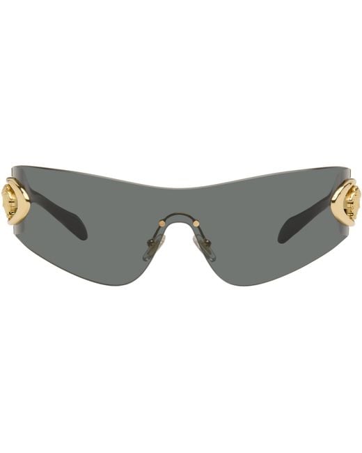 Versace Black Eclipse Wrap Sunglasses