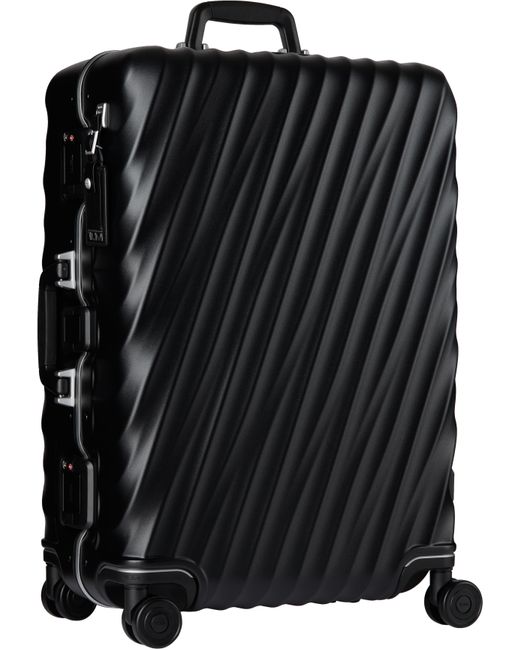 Tumi Black Short Trip Checked Suitcase for men