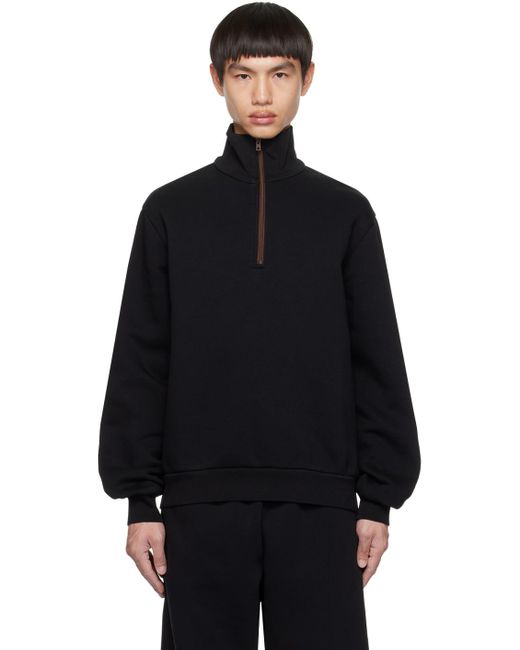 Acne Black Half-zip Sweatshirt for men