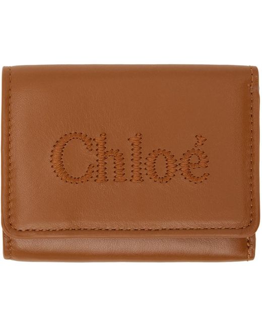Chloé Brown Small Sense Wallet