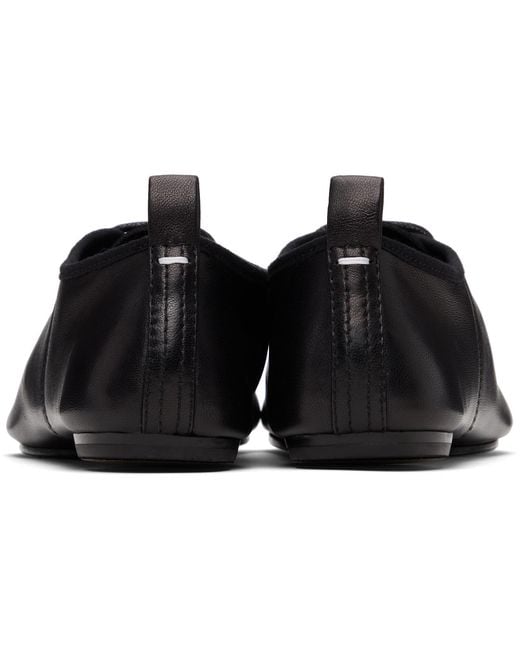 Maison Margiela Black Tabi Jazz Lace-Up Derbys