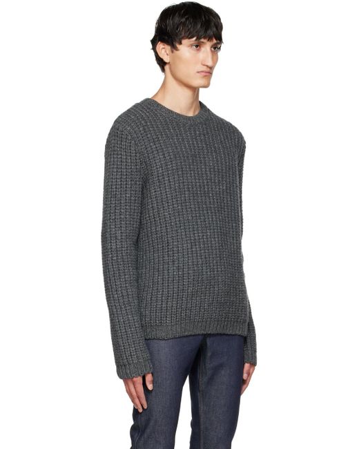 A.P.C. Black . Gray Heini Sweater for men