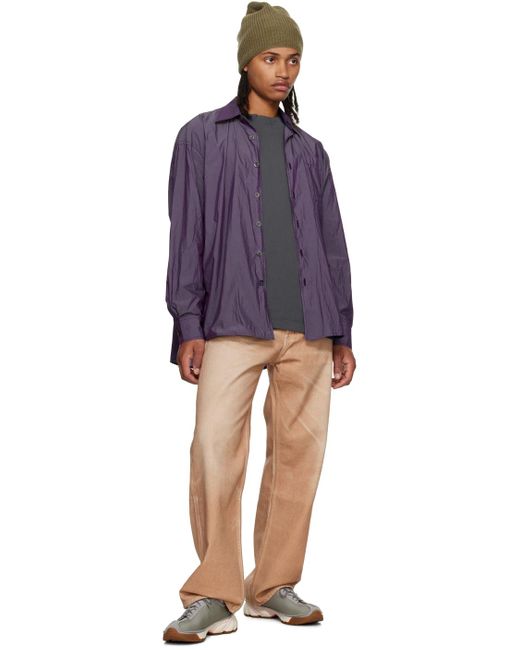 Our Legacy Purple Borrowed Shirt for men