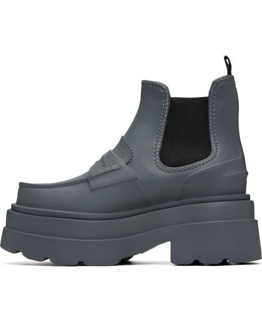 Alexander Wang Blue Carter Platform Rain Boots