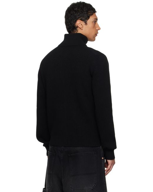 Vetements Black 'Vet' Zip-Up Sweater for men