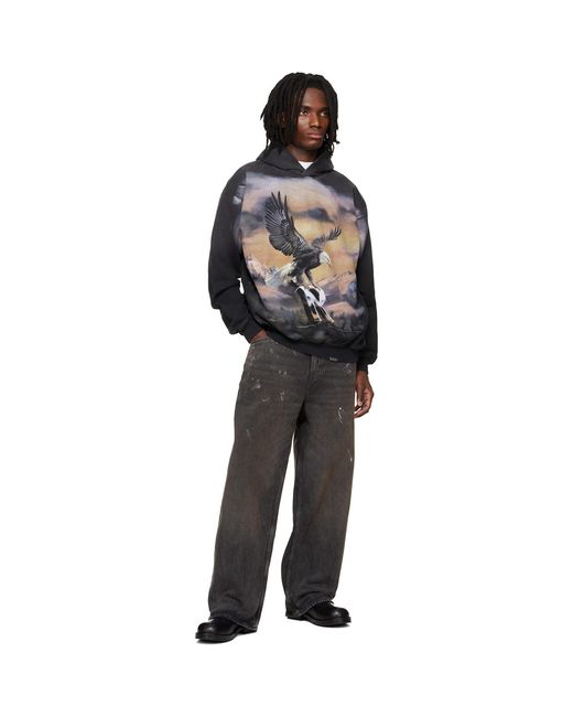 Pull À Capuche Chrome Flight Noir Represent pour homme en coloris Black
