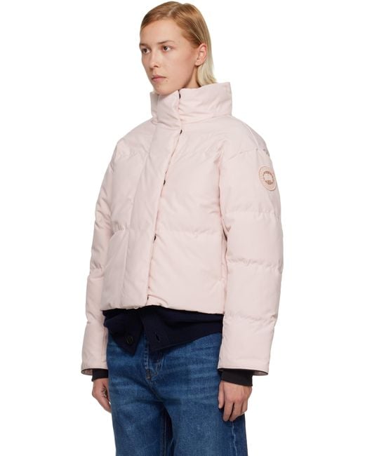 Canada Goose Black Grandview Cropped Down Jacket