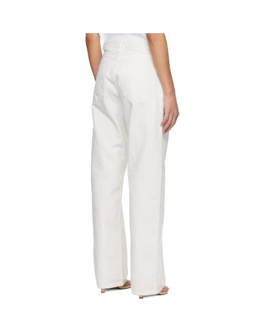 Agolde White Arc Jeans