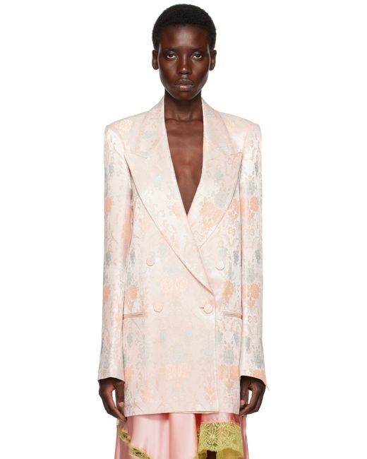 Dries Van Noten Black Jacquard Blazer
