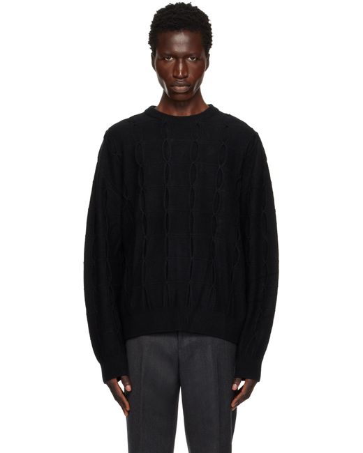 メンズ Wooyoungmi ブラック Weaving Detail セーター Black