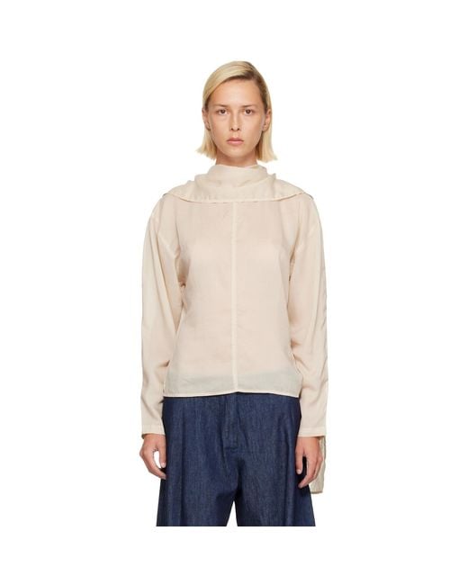 Belle Anna Natural Off- Stream Blouse