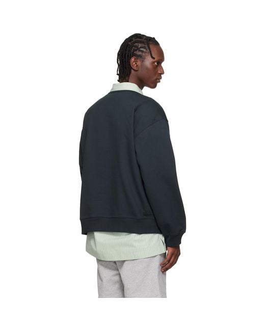 Dries Van Noten Black Oversized Sweatshirt for men