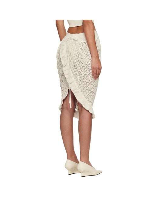 Vivienne Westwood White Off- Ella Midi Skirt