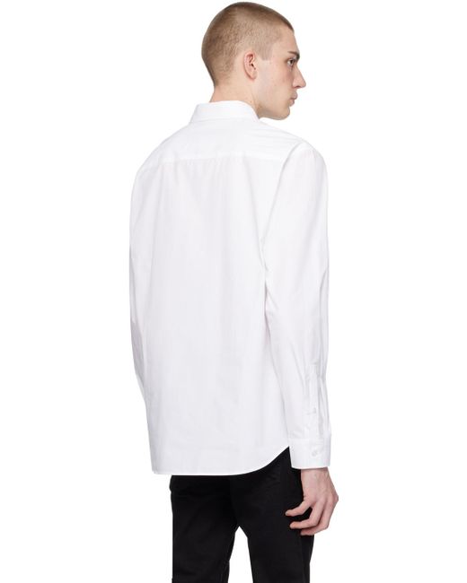Versace White Piece Number Shirt for men