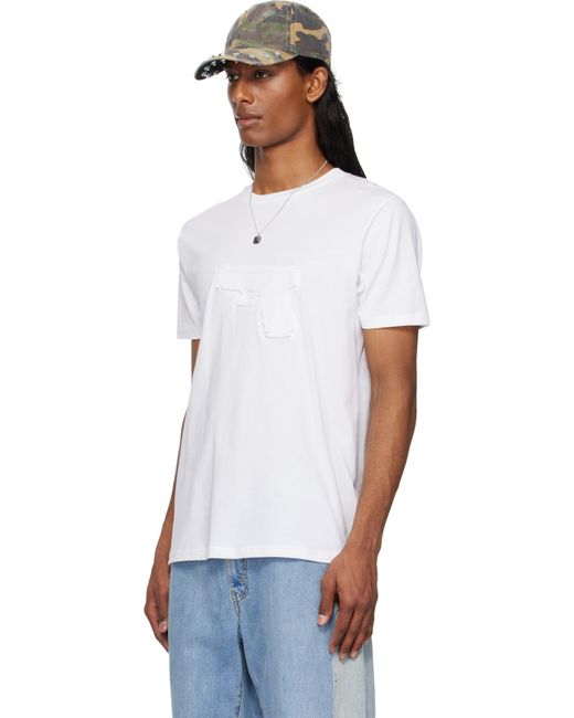 Ashley Williams White Ssense Exclusive Embossed Gun Danny T-shirt for men