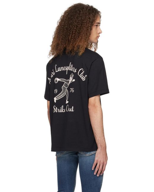 Amiri Black Lanesplitters T-shirt for men