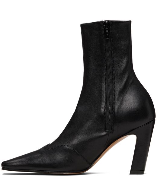 Khaite Black Nevada Stretch High Boots