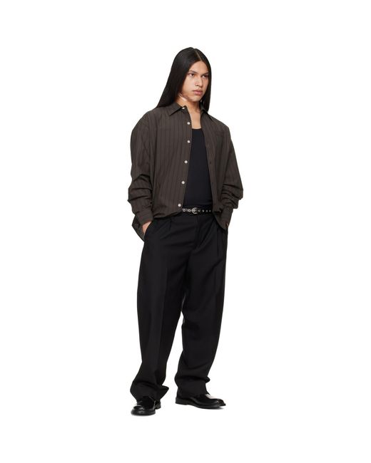mfpen Black Service Trousers for men