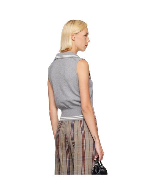 Vivienne Westwood Gray Doubletake Top
