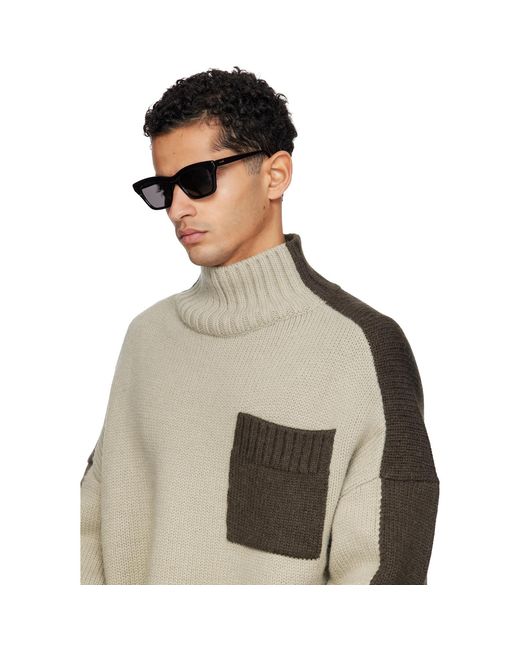Loewe Black Slim Sunglasses for men
