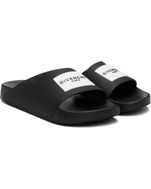 Sandales À Enfiler Noires À Logo Givenchy pour homme en coloris Black