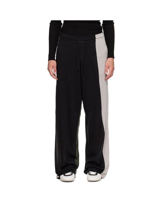 Kiko Kostadinov Black Sigo Knit Sweatpants for men