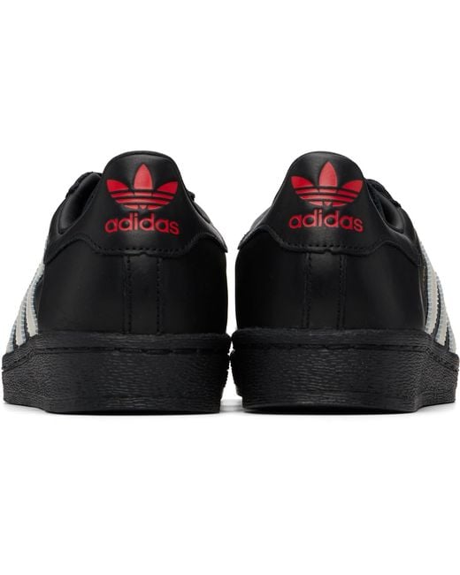 Willy Chavarria Black Adidas Originals Edition Chavarria Superstar Sneakers for men