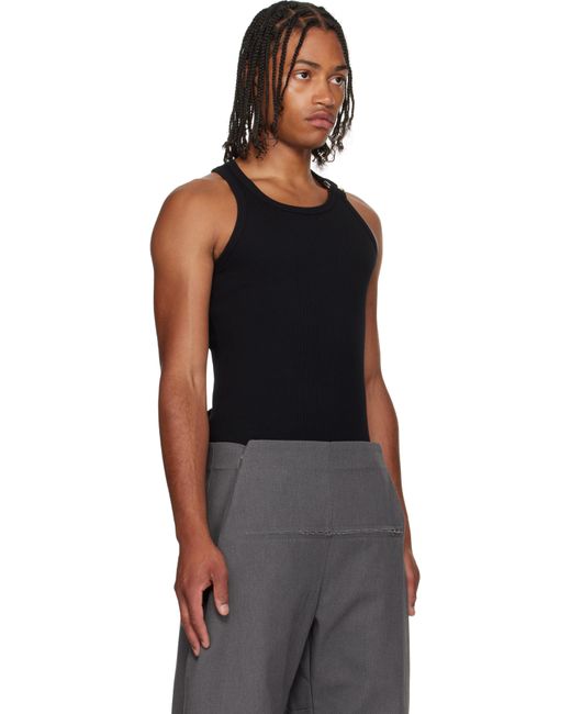 Jean Paul Gaultier Black 'The Piercing' Tank Top for men