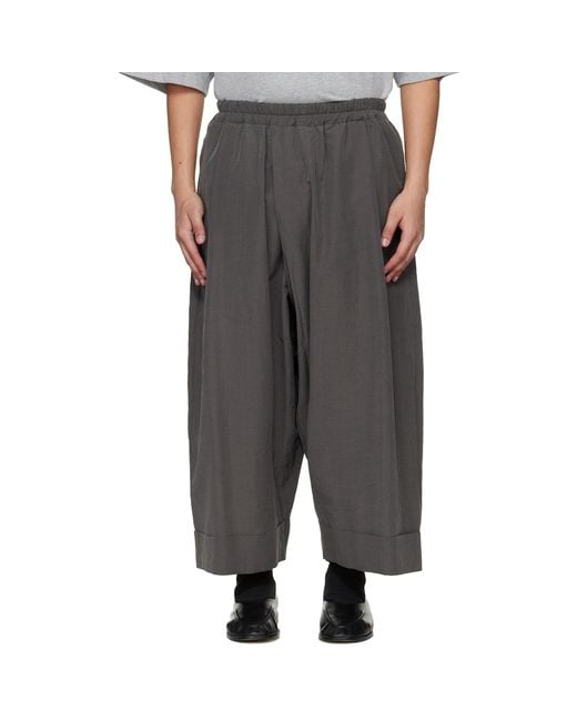 Toogood Black 'The Baker' Trousers for men