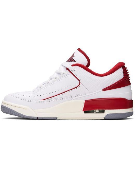 Baskets air jordan 2/3 blanc et rouge Nike pour homme en coloris Black