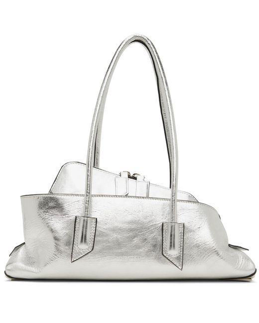 The Attico Gray 'La Passeggiata' Small Top Handle Bag