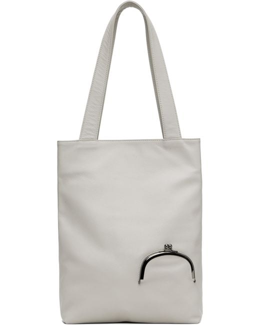 Yohji Yamamoto Black Clasp Tote