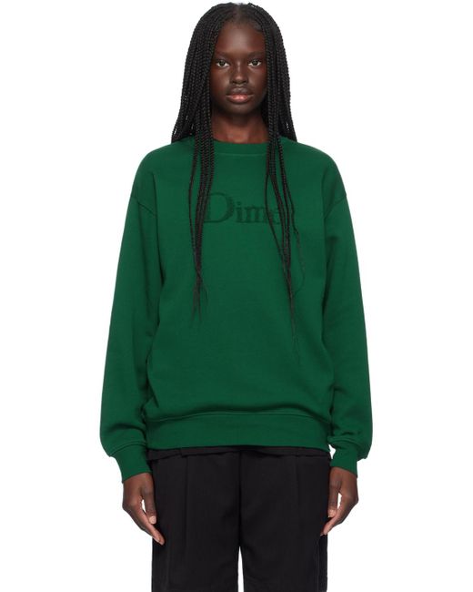Dime Classic Logo Sweatshirt in Green Lyst UK