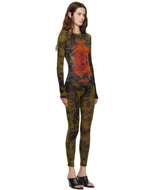 Jean Paul Gaultier Black Khaki & 'The Médaillon' Jumpsuit
