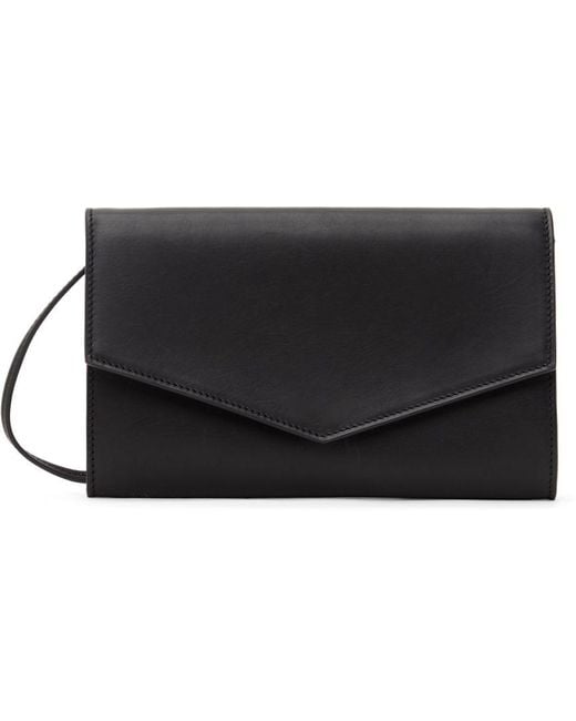 The Row Black Envelope Bag Lyst