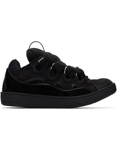 Lanvin Black Curb Sneakers for men