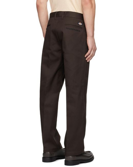 Wacko Maria Dickies Edition Pleated Trousers in Black for
