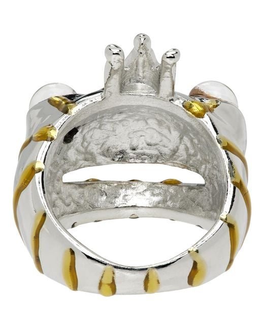 Collina Strada Metallic Frog Prince Ring