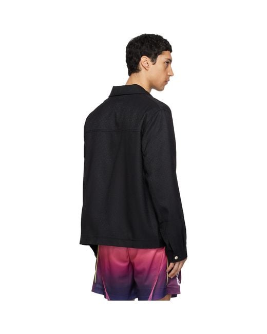 Casablanca Black Monogram Sports Jacket for men