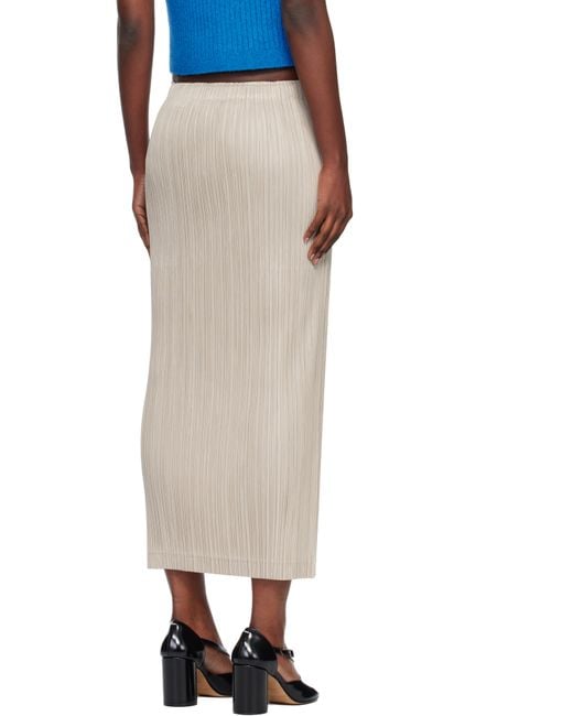 Pleats Please Issey Miyake Black Thicker 1 Maxi Skirt