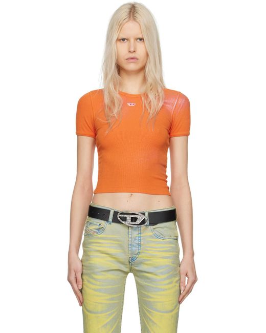 DIESEL Orange T-ele-n1 T-shirt