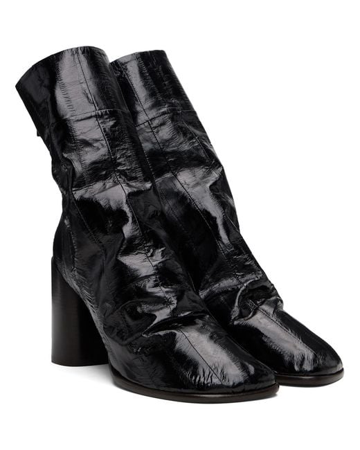Lemaire Black Glove 80 Ankle Boots