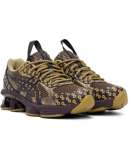 Asics Black Khaki Kiko Kostadinov Edition Us7-S Gel-Kinetic Fluent Sneakers for men