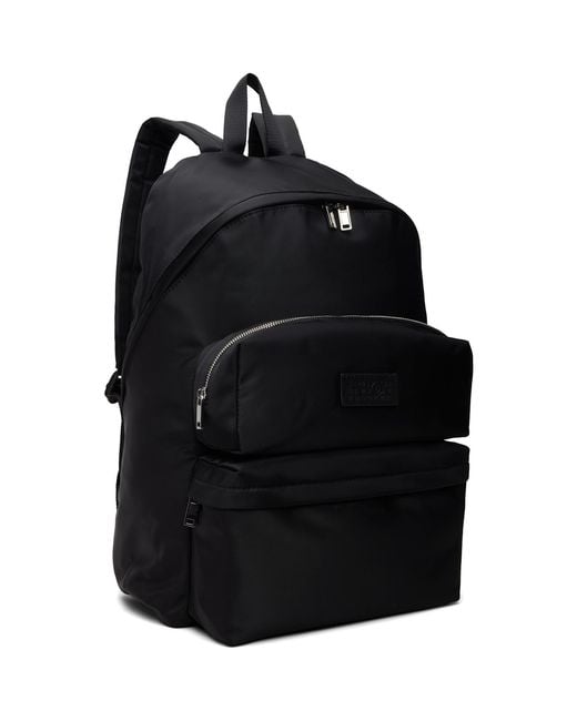 MM6 by Maison Margiela Black Numeric Backpack for men