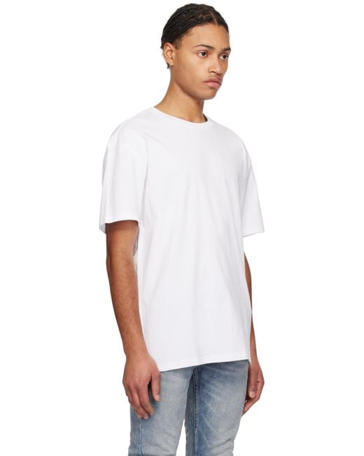メンズ Ksubi ホワイト 4 X 4 Biggie Tシャツ White