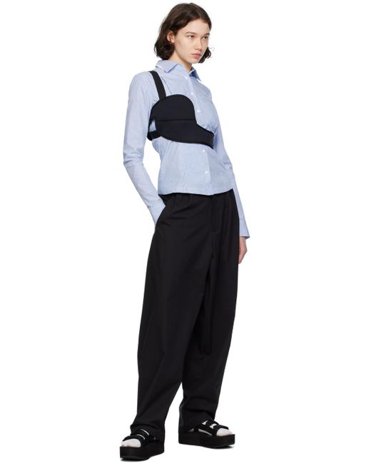Pantalon noir à ceinture Hyein Seo en coloris Black