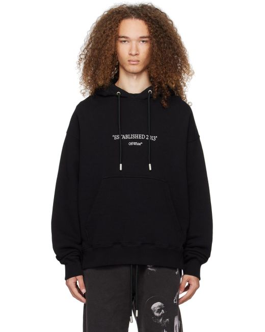 Off-White c/o Virgil Abloh Black Est 2013 Skate Hoodie for men