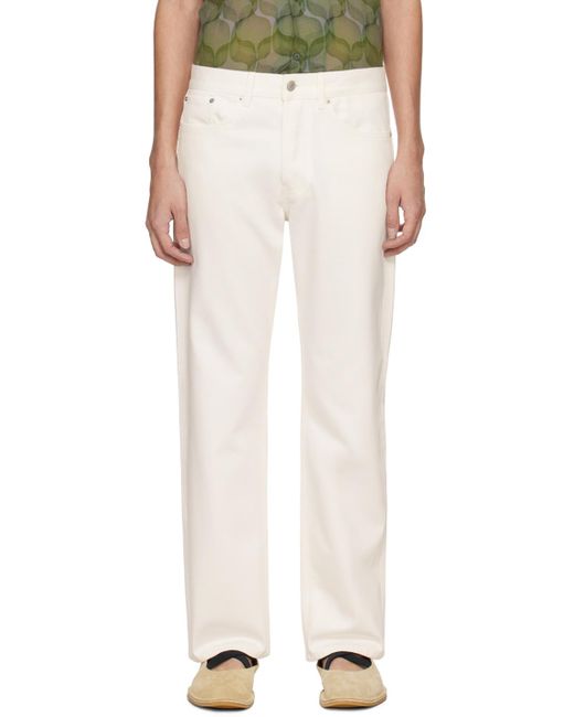 Dries Van Noten Off-white Five-pocket Jeans for men